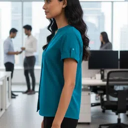 SZN Roll-Up Sleeves Top image 2