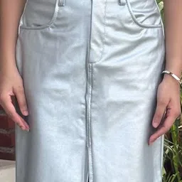 TANDUL Leather Maxi-Length Pencil Skirts image 4