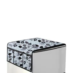 The Furnishing Tree Grey Printed Refrigerator Cover image 3