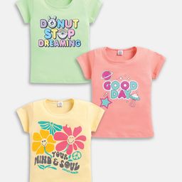 Here&Now X Game Begins Pack of 3 Girls Printed T-shirt-picture-8