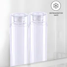 Kuber Industries White & Green Set of 6 Plastic Solid Water Bottle image 2