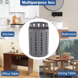 Kuber Industries Grey 2 Pieces Hanging & Wall Mounted Organisers image 5