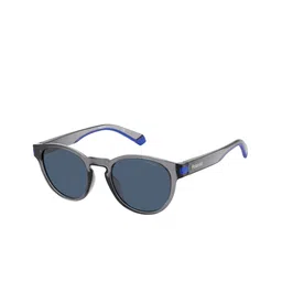 Polaroid Unisex Full Rim Round Sunglasses With Polarised and UV Protected Lens-image-60