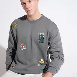 SHOWOFFFF Men Cotton Printed Sweatshirt-picture-28