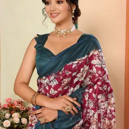 priyashi Floral Printed Saree image 5