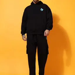 GRIFFEL Men Cotton Hooded Printed Tracksuits image 1