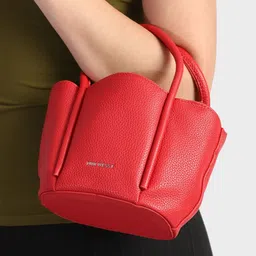 MINI WESST PU Bucket Handheld Bag image 5