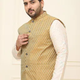 SOJANYA PLUS Embellished Sleeveless Nehru Jackets image 4