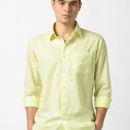 Van Heusen Men Solid Spread Collar Casual Shirt-picture-30