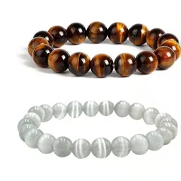 Bilqis Set Of 2 Artificial Beaded Elasticated Bracelet-image-21