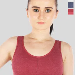 ULLAS Women Pack of 3 Full Coverage Cotton Workout Bra-picture-24