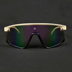 HASHTAG EYEWEAR Unisex Grey Lens & Rose Gold-Toned Sports Sunglasses with-picture-39