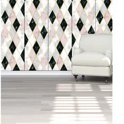 Aura 2 Pcs White & Black Self Adhesive Wallpaper image 5