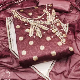 Maroosh Ethnic Motifs Embellished Unstitched Dress Material-picture-21