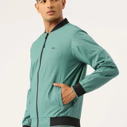 Okane Contrast Collar Bomber Jacket image 2