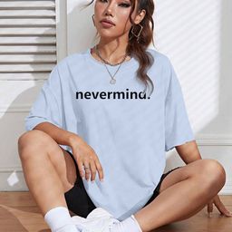 TOGS & TERRE Women Typography Printed Round Neck Cotton Oversized T-shirt-picture-0