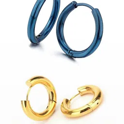shobhram Unisex Blue Earrings-picture-37