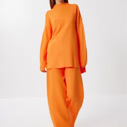 Happiness istanbul Round Neck Sweater & Trousers Co-ords-image-27