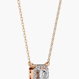 VALANOVA Sterling Silver Plated Rose Gold Lab Grown Diamond Pendant-2.34g image 4