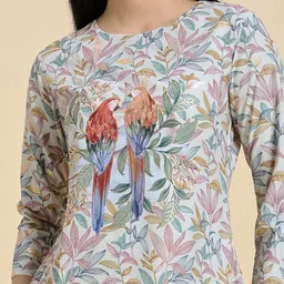 Attire Empire Tropical Print Sheath Dress image 4