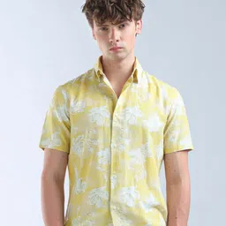 Flying Machine Regular Fit Floral Printed Shirt-picture-18