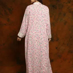 Exotic India Women Floral Embroidered Maxi Dress image 2