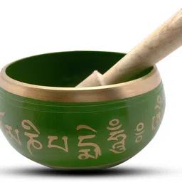 uv creation Tibetan Singing Bowl 3.5 Inch Meditation Bowl Color Green Singing Bowl-picture-16