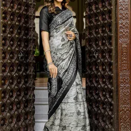 SANISA Ethnic Motifs Handloom Saree image 3