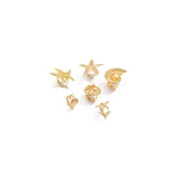 StyleCast x Revolte Women Set Of 6 Gold-Plated Finger Rings-image-39