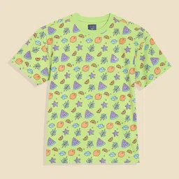 Allen Solly Junior Boys Conversational Printed Round Neck T-shirt-picture-53