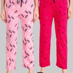 TRENDY WORLD Pack of 2 Printed Pyjamas-image-82