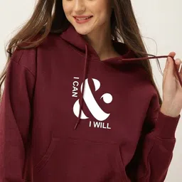 Snowdrip Women Printed Hooded Sweatshirt-picture-30
