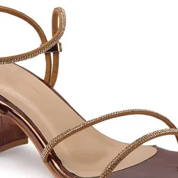 DressBerry Party Block Sandals with Tassels image 5