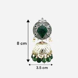 BFC - BUY FOR CHANGE Women Silver-Plated Alloy Jhumkas image 3