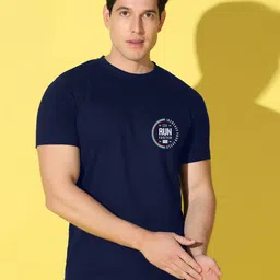 WOOSTRO Men Printed Applique T-shirt image 1