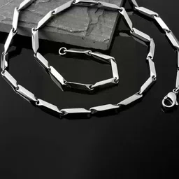 RUHI COLLECTION Unisex Silver-Plated Chain image 3