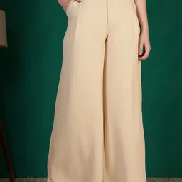 All About You Formals Women High-Rise Wrinkle Free Pleated Trousers-picture-17