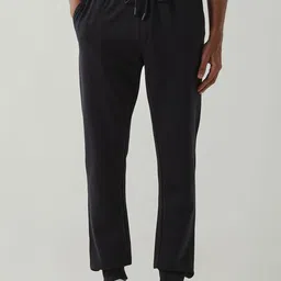 Reid & Taylor Men Regular Fit Mid-Rise Drawstring Cotton Joggers Track Pant image 2