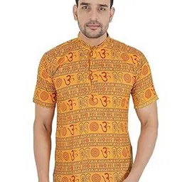 PK HUB Men Tribal Checked Pathani Kurta-image-15