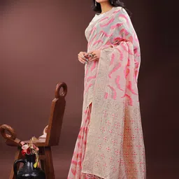 Astita Ethnic Motif Woven Design Zari Saree image 2