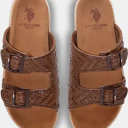U.S. Polo Assn. Men Leather Comfort Sandals-picture-36