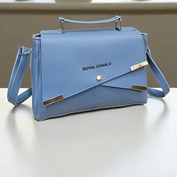 ROYAL CHAALS Brand Logo Self Design Structured Sling Bag-picture-45