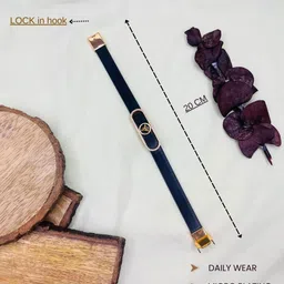 Jewelry Miguel Men Rose Gold-Plated American Diamond Studded Wraparound Bracelet image 4