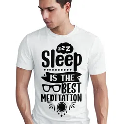 Seekbuylove Men Bio Finish Typography Printed Pure Cotton T-shirt-picture-17