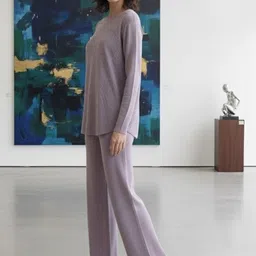 MARC LOUIS Round Neck Top With Trousers Co-Ords image 2