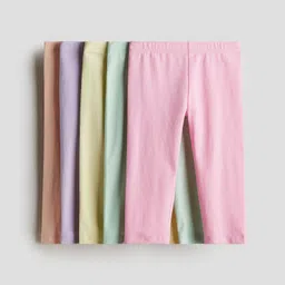 H&M 5-Pack Cotton Capri Leggings-picture-40