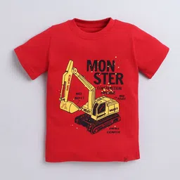 Tiny Toonzzz Boys Pack of 3 Graphic Printed Round Neck Pure Cotton T-shirts image 5