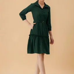 all about you Crepe Fit & Flare Dress image 4