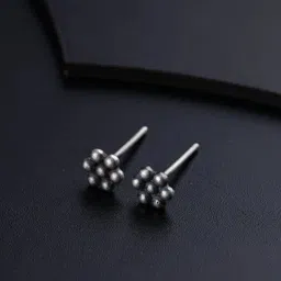 House of Aadyaa Sterling Silver Classic Studs-picture-16