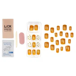 LICK 30 Pcs Reusable French Manicure Stick On Nails with Application Kit - LKB-88-33 image 2